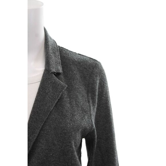 Goldie Womens Narrow Lapel Single Button Jacket Gray Cotton Size Small - Picture 2 of 4